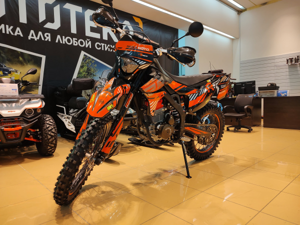 Мотоцикл кроссовый / эндуро Regulmoto (Регулмото) ZR PR 300 4 valves 6 Gear чёрный/оранжевый с ПТС | Мототека